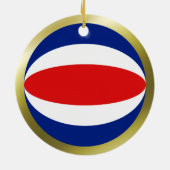 Costa Rica Flag Ornament (Hinten)