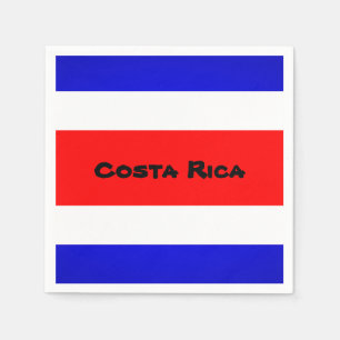 Costa Rica Flag Papier Napkins Serviette