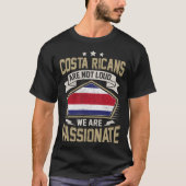 Costa Rica Flag Passionate Costa Ricans Girls & Wo T-Shirt (Vorderseite)