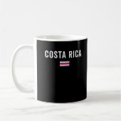 Costa Rica Flag - Patriotic Flag Kaffeetasse (Links)