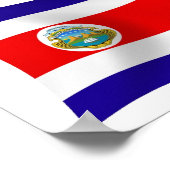 Costa Rica Flag Poster Print (Ecke)