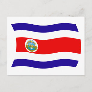 Costa Rica Flag Postkarte