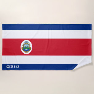 Costa Rica Flag Splendid Patriotic Strandtuch