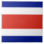 Costa Rica Flag Tile Fliese (Vorderseite)