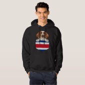 Costa Rica Flag Welsh Springer Spaniel Dog In Pock Hoodie (Vorne ganz)