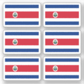 Costa-Rica-Flagge Aufkleber (Vorderseite)
