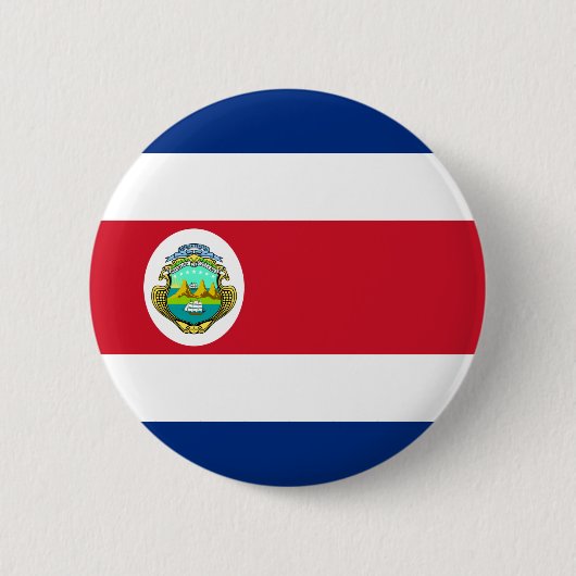 Costa Rica-Flagge Button (Vorderseite)