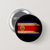 Costa Rica-Flagge Button (Vorne & Hinten)