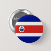 Costa Rica-Flagge-Button Button (Vorne & Hinten)