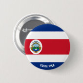 Costa Rica Flagge Charming Patriotic Button (Vorne & Hinten)