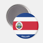 Costa Rica Flagge Charming Patriotic Magnet (Vorderseite/Rückseite)