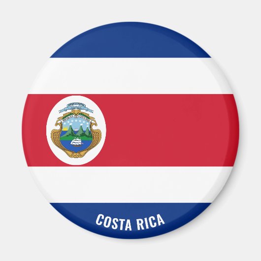Costa Rica Flagge Charming Patriotic Magnet (Vorne)