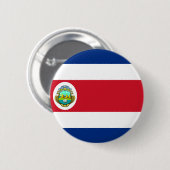 Costa Rica-Flagge CR Button (Vorne & Hinten)