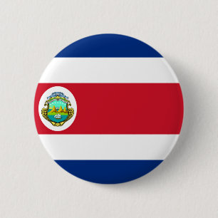 Costa Rica-Flagge CR Button