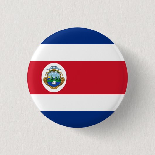 Costa-Rica-Flagge, Flagge Costa Ricas Button (Vorderseite)