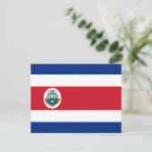 Costa-Rica-Flagge, Flagge Costa Ricas Postkarte (Stehend Vorderseite)