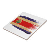 Costa Rica-Flagge Fliese (Seite)