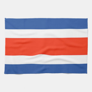 Costa Rica-Flagge Geschirrtuch