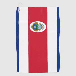 Costa-Rica-Flagge  Golfhandtuch