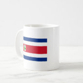 Costa Rica-Flagge Kaffeetasse (Vorderseite Links)
