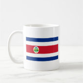 Costa Rica-Flagge Kaffeetasse (Links)