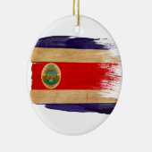 Costa Rica-Flagge Keramikornament (Rechts)