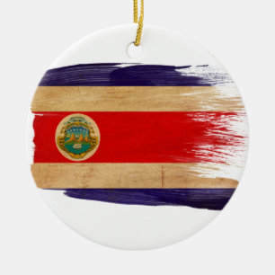 Costa Rica-Flagge Keramikornament