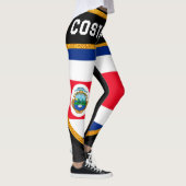 Costa Rica-Flagge Leggings (Rechts)