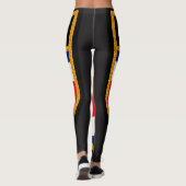 Costa Rica-Flagge Leggings (Rückseite)