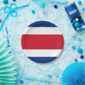 Costa Rica-Flagge Pappteller (Party)