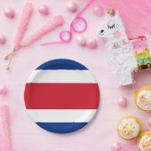 Costa Rica-Flagge Pappteller (Party)