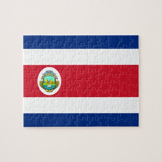Costa-Rica-Flagge Puzzle (Horizontal)