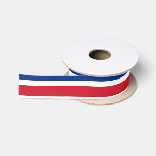 Costa Rica-Flagge Satinband