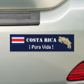 Costa Rica Flagge und Karten-Autoaufkleber Autoaufkleber (Auf Auto)