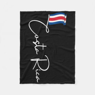 Costa Rica-Flagge Urlaub Tropisch Pura Vida Costa  Fleecedecke
