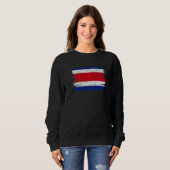 Costa Rica Flaggen Freundschaft Proud Peace Vinta Sweatshirt (Vorne ganz)