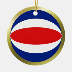 Costa Rica Flaggen-Ornament Keramikornament