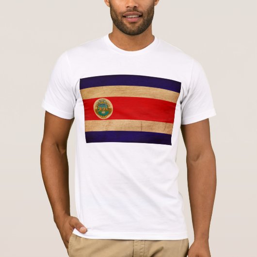 Costa Rica Flaggen-T - Shirt (Vorderseite)