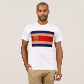 Costa Rica Flaggen-T - Shirt (Vorne ganz)