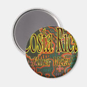 Costa Rica Folk Art Pura Vida Magnet (Vorderseite/Rückseite)