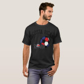 Costa Rica Fußball Ball Shoes Fußball Fan Men Wome T-Shirt (Vorne ganz)