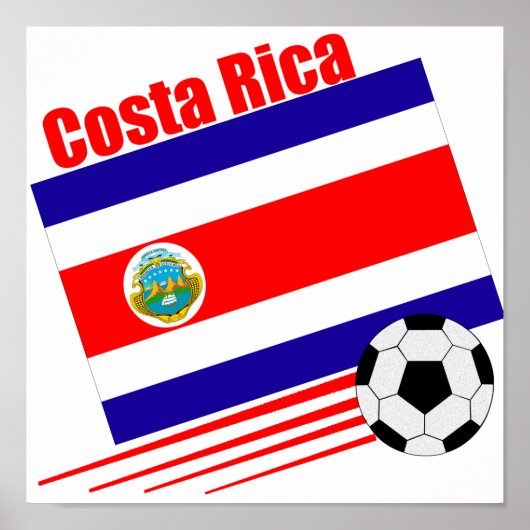 Costa Rica Fußball-Team Poster (Vorne)