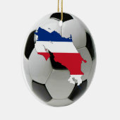 Costa Rica-Fußballfußballverzierung Keramik Ornament (Rechts)
