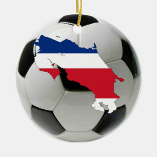 Costa Rica-Fußballfußballverzierung Keramik Ornament
