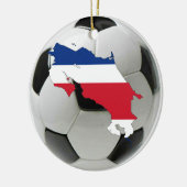 Costa Rica-Fußballfußballverzierung Keramik Ornament (Links)