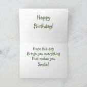 Costa Rica Geburtstag Karte (Innenseite)