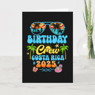 Costa Rica Geburtstags-Crew-Urlaub-Kreuzfahrt 2025 Karte