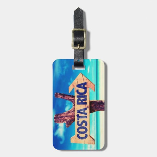 Costa Rica Gepäckanhänger (Vorderseite vertikal)
