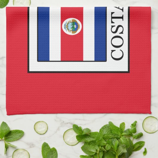 Costa Rica Geschirrtuch (Gefaltet)
