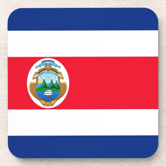 Costa Rica Getränkeuntersetzer (Vorderseite)